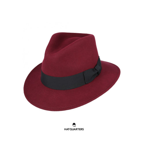 Wool Australian Hat Burgundy